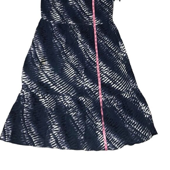 Rails Drew Tiered Midi Dress Blue Nile Tie-Dye Short Sleeve Flounce sz - Picture 9 of 10